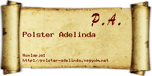 Polster Adelinda névjegykártya
